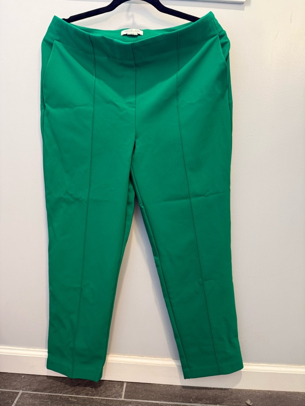 Rachel Zoe Emerald Green Slim Ankle Ponte Pants